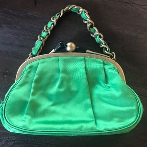 Green Satin Purse by JCrew!